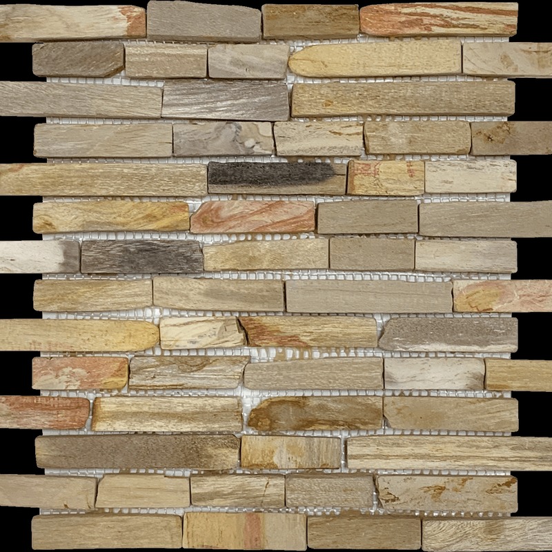 Fossil Wood Stone Beige Brown Mix Matte