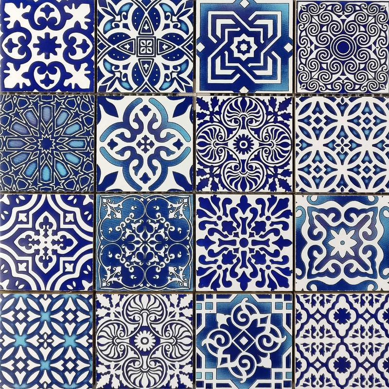 Patchwork Square Blue