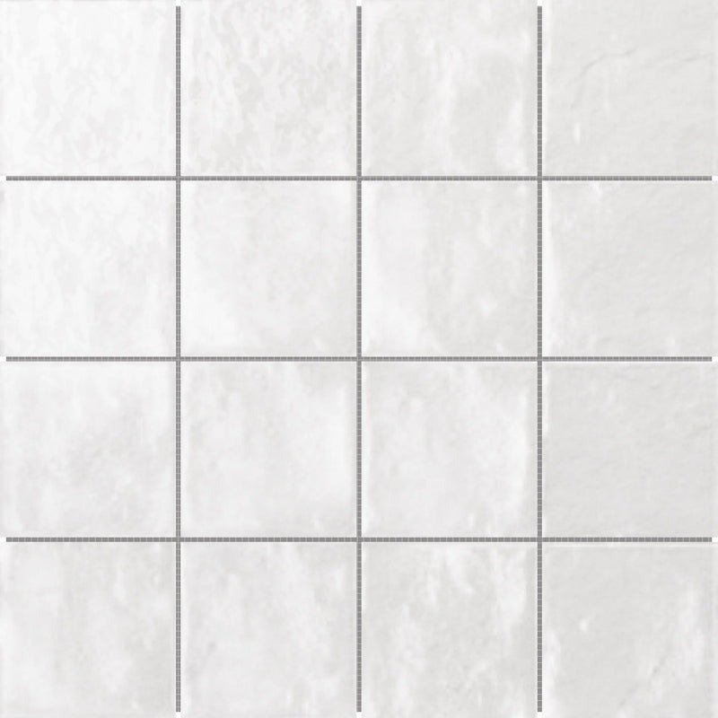 Zellige Glazed Ceramic White 3"x3"
