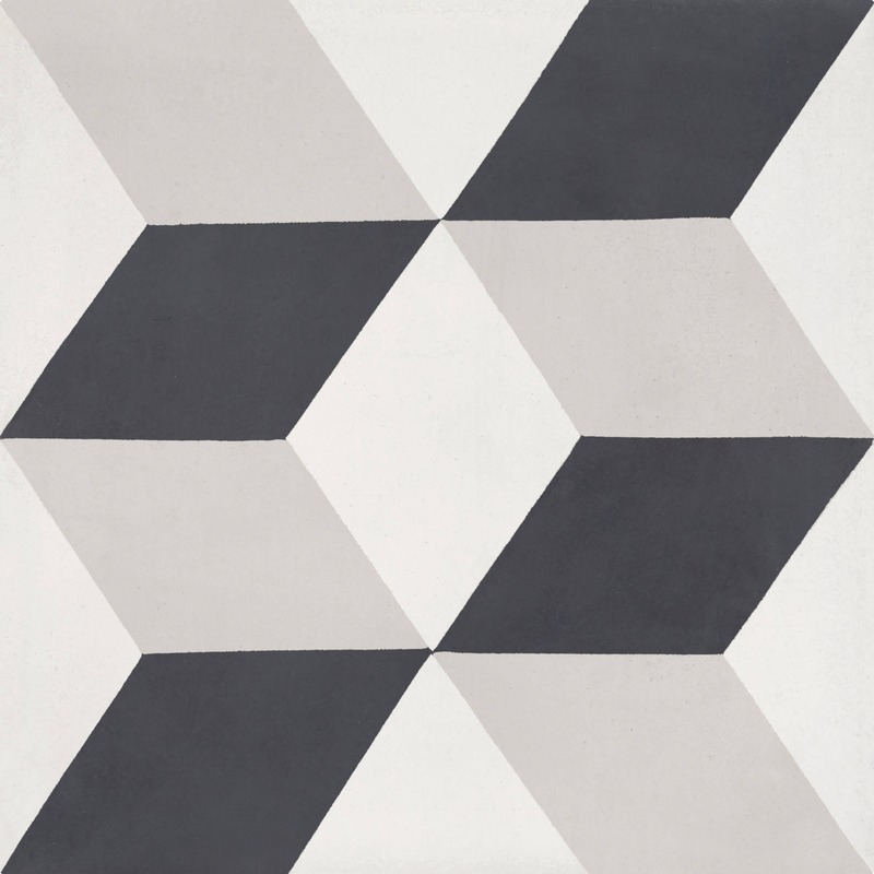 Cement Tile Square Mixed CIMI04