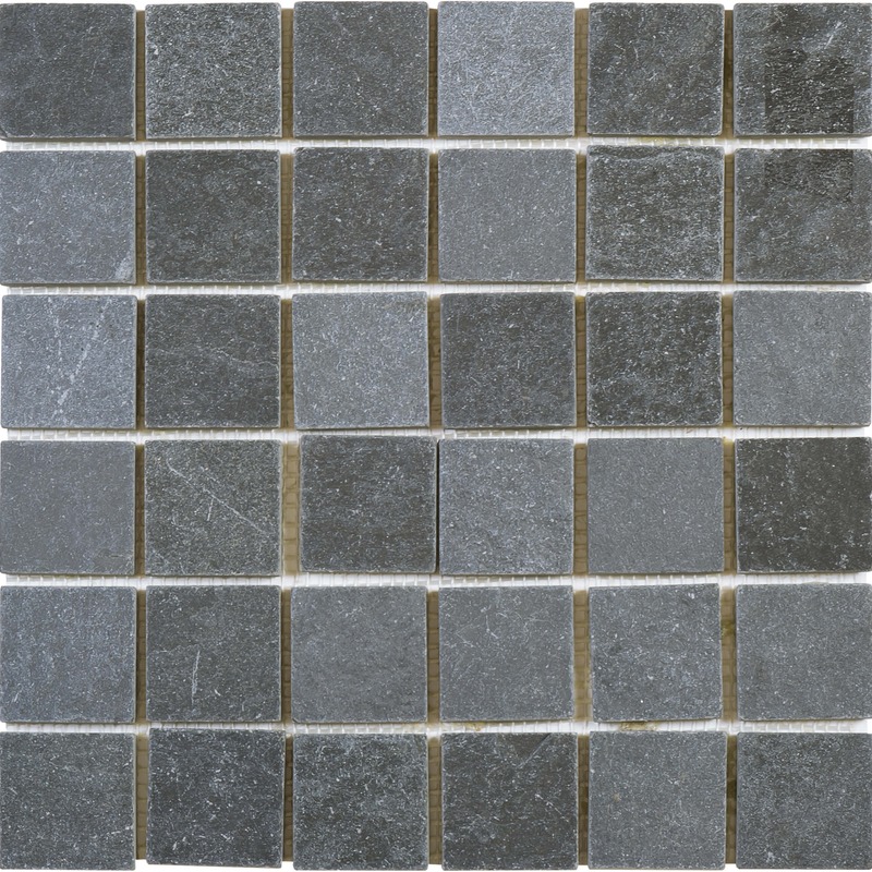 Black Slate 2"x2" Mosaic 11.8"x11.8"