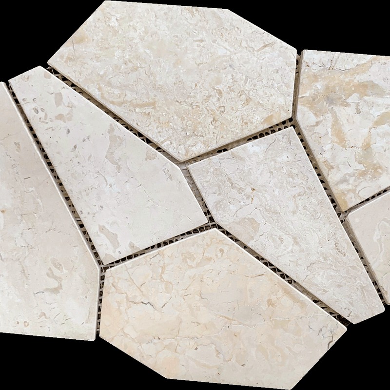 Opus White Marble Meshed Mounted Mosaic
