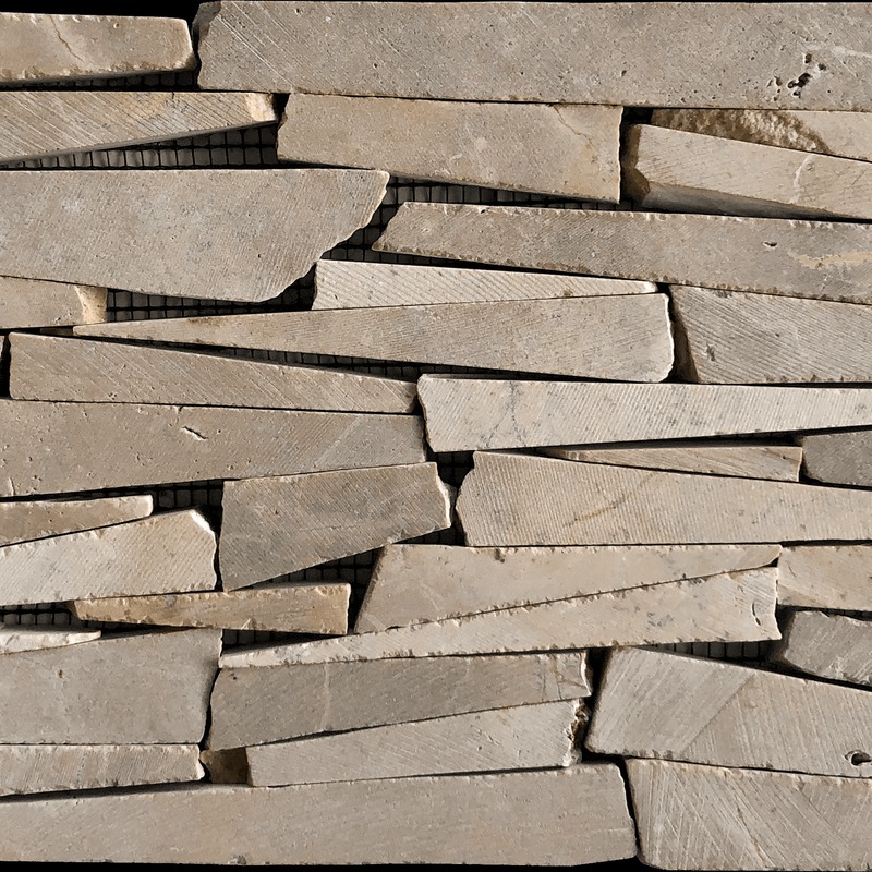 Brown Beige Mix Marble Interlocking
