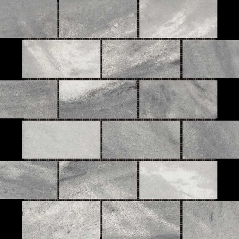 2"x4" Brick Ice Grey