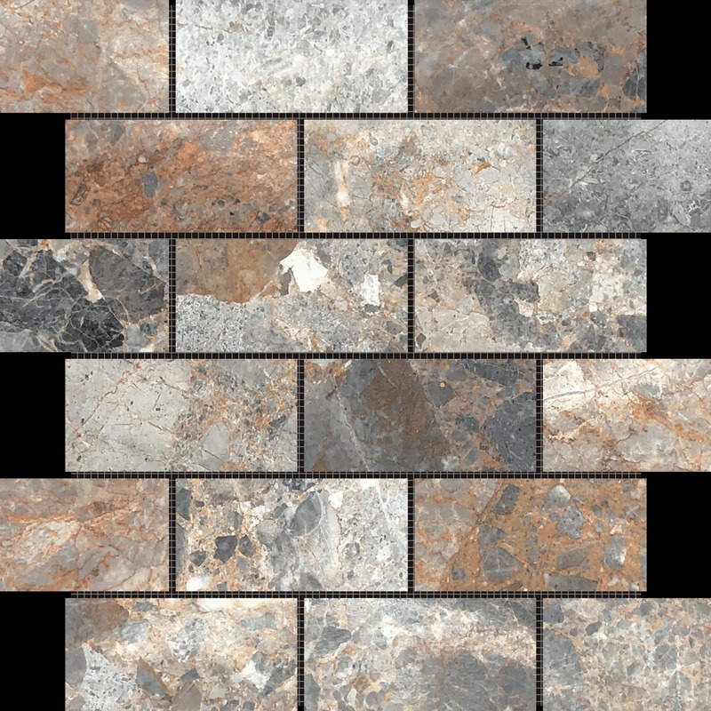 2"x4" Brick Royal Vein