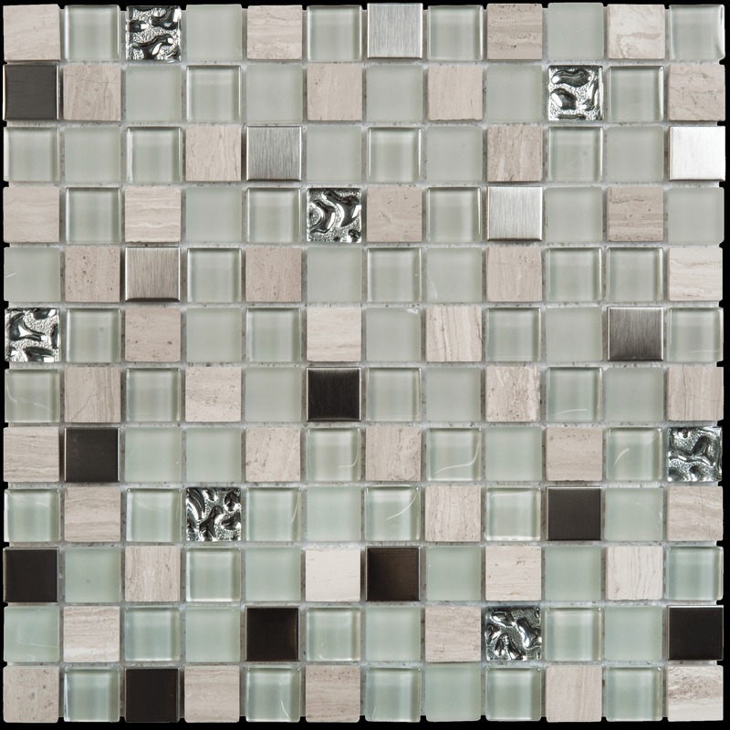 Grey Marble/Glass/Metal