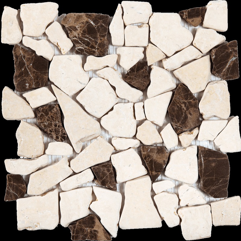 White Brown Mix Matte
