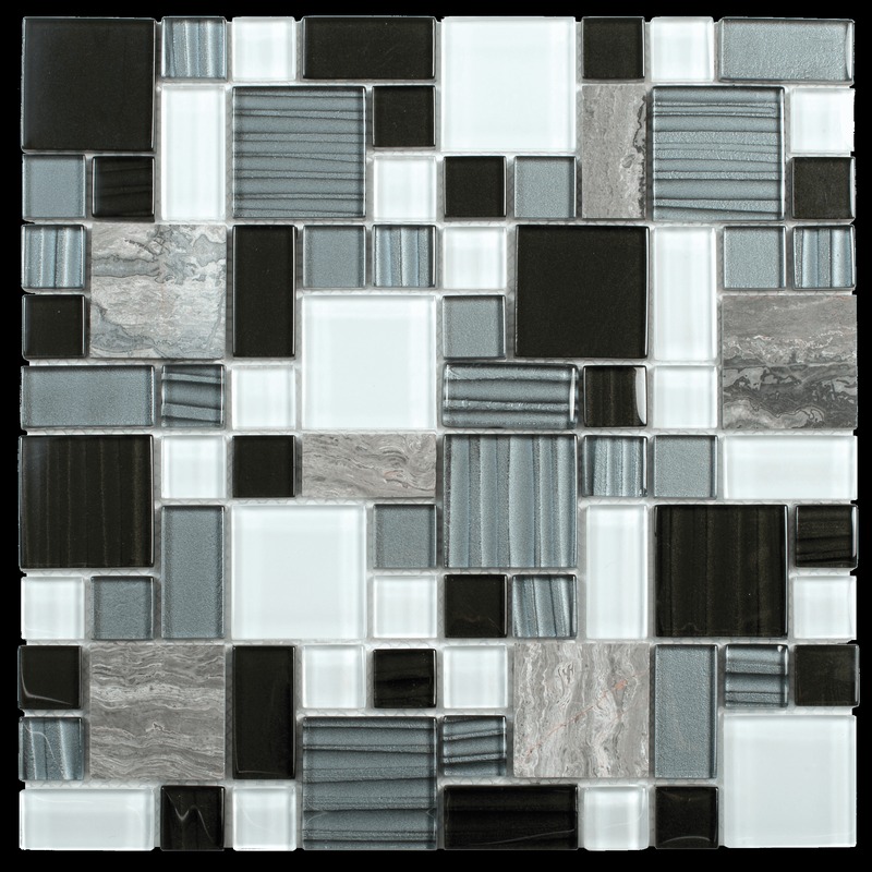 Marble Grey/Glass Black/Grey/White