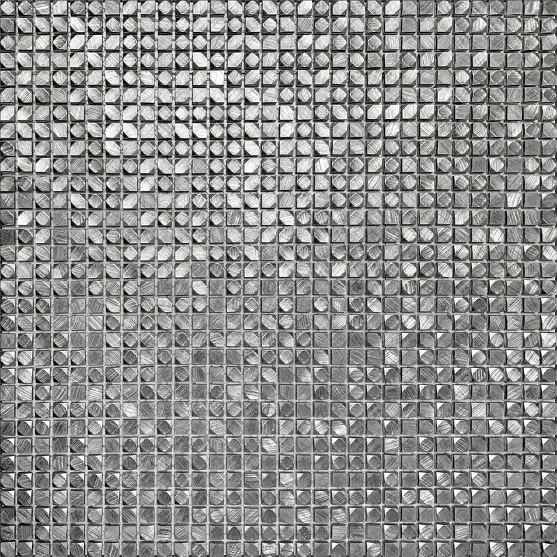 Mini square silver aluminum