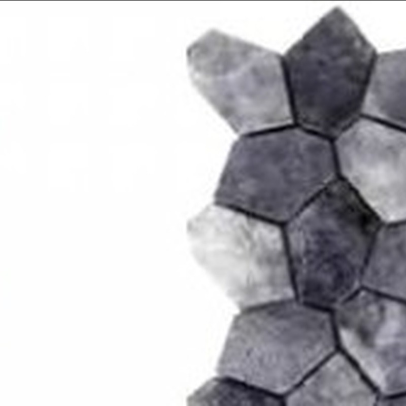 Hexagon Aluminum Mix Grey
