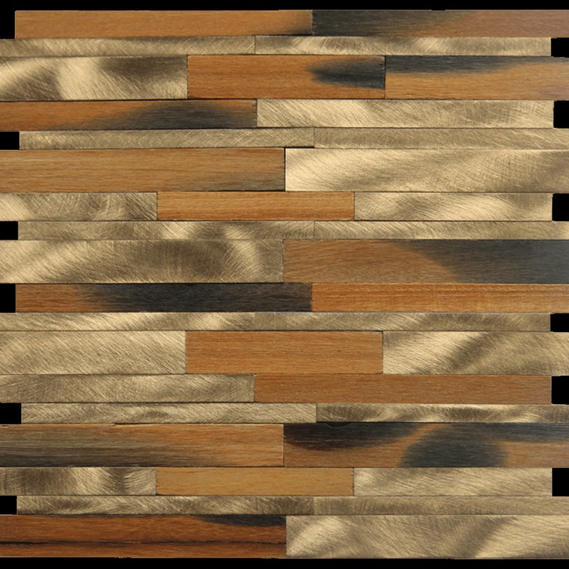 Catalpa Wood / Gold Aluminum