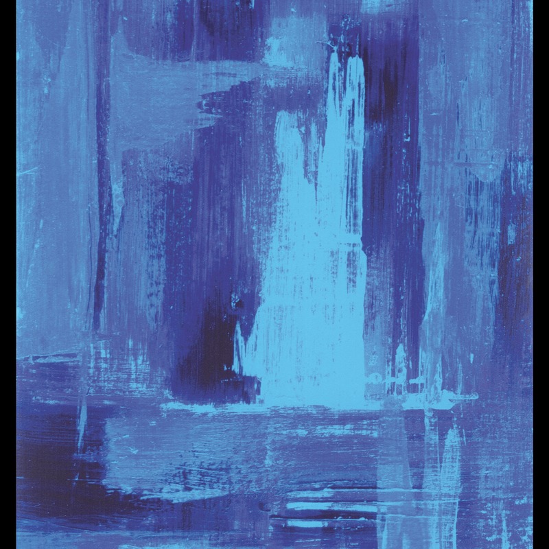 Glass Tile Decor Blue