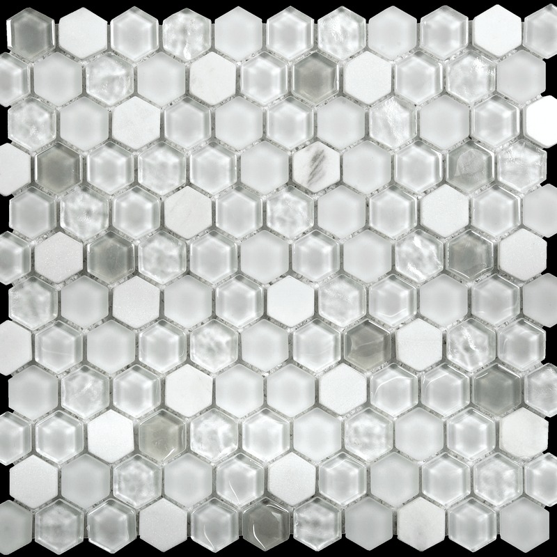 White Marble/White Glass Matte & Glossy