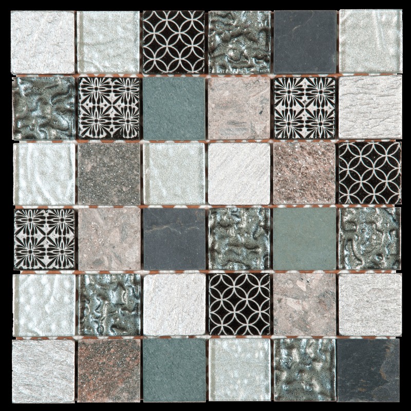 Mix Grey Stone/Black-Grey Glass