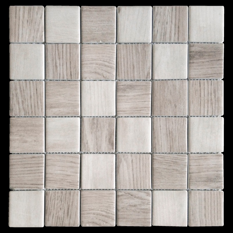 Wood Look Squares Beige Mix