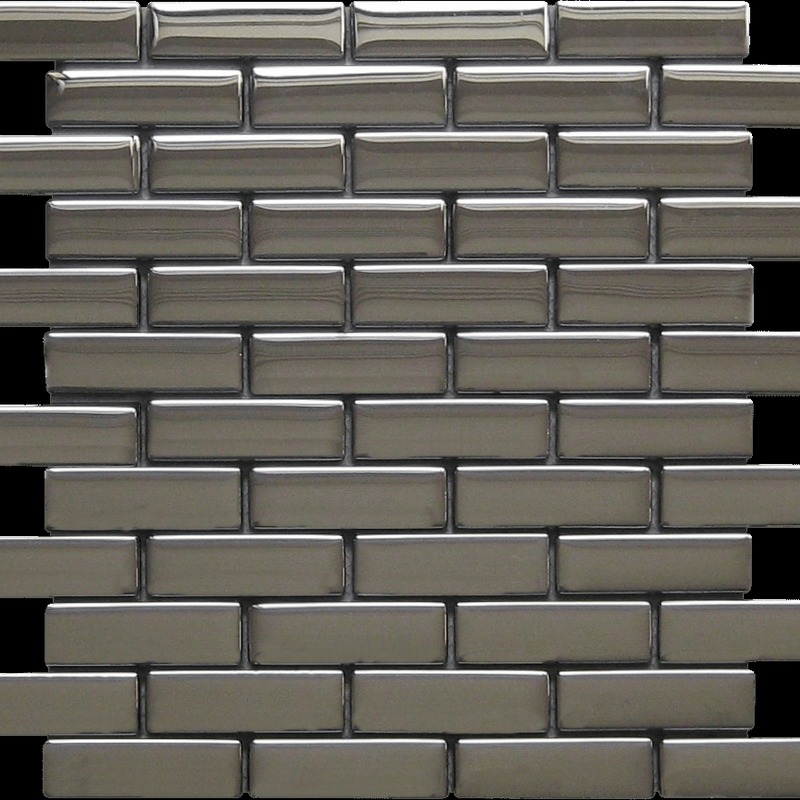 Glass Brick Glossy Silver