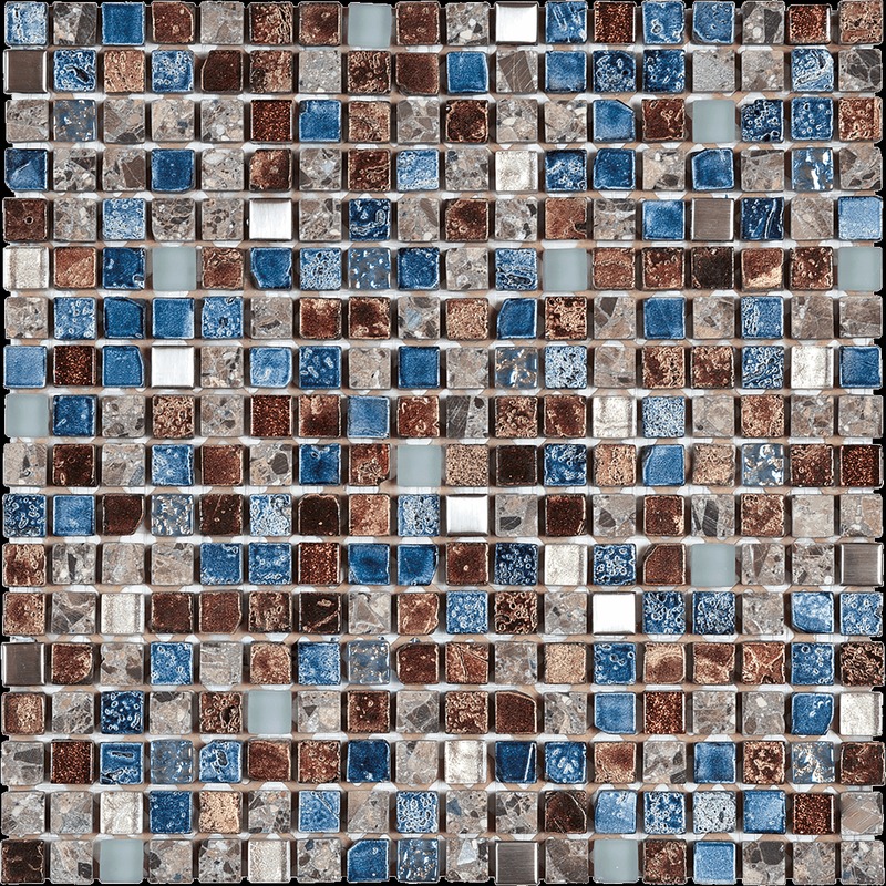 Mix Blue/Steel/Glass Blue
