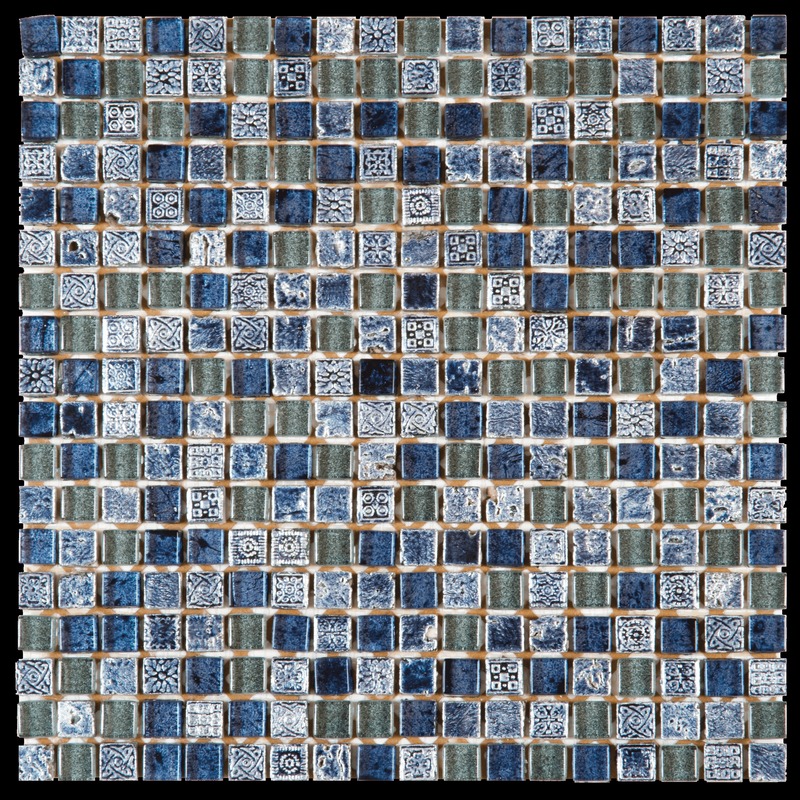 Grey Blue/Glass/Decor