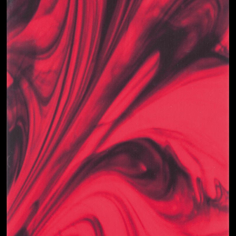 Glass Tile Decor Red
