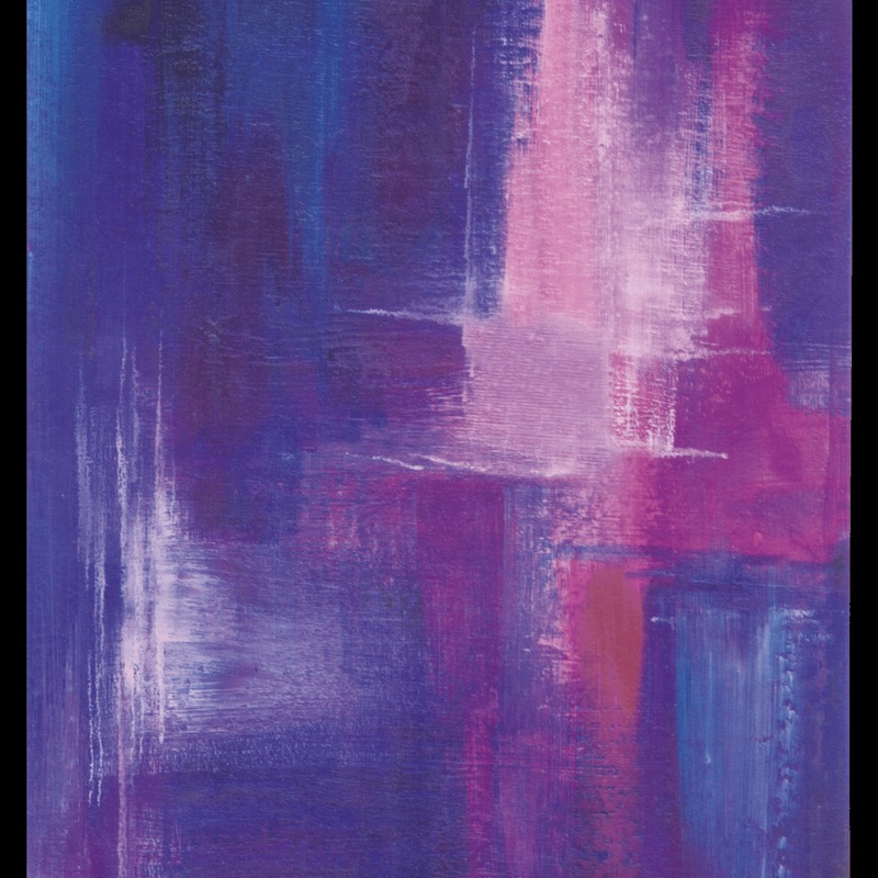 Glass Tile Decor Purple